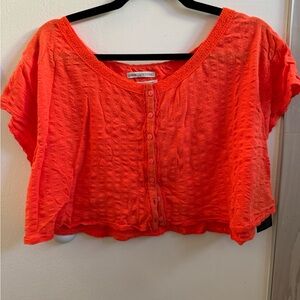 Urban Outfitters Orange Summer Crop Top